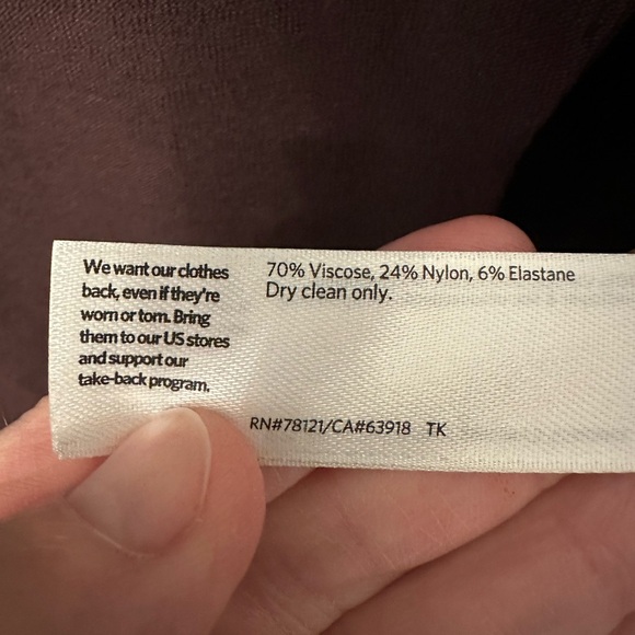 Eileen Fisher Petite Crepe Blazer Size PS/PP Brown Stretch Open Front - Picture 4 of 9